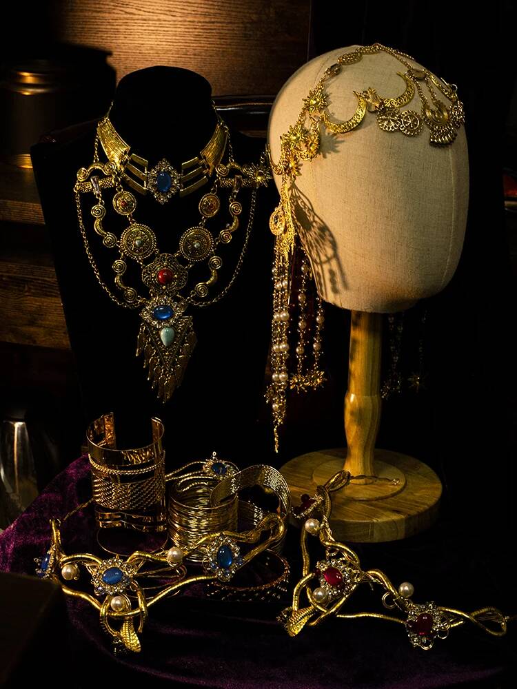 Cosplay Prop Making - Cos อียิปต์ Headdress ฟาโรห์ที่ชื่นชอบโลหะ Props Cos