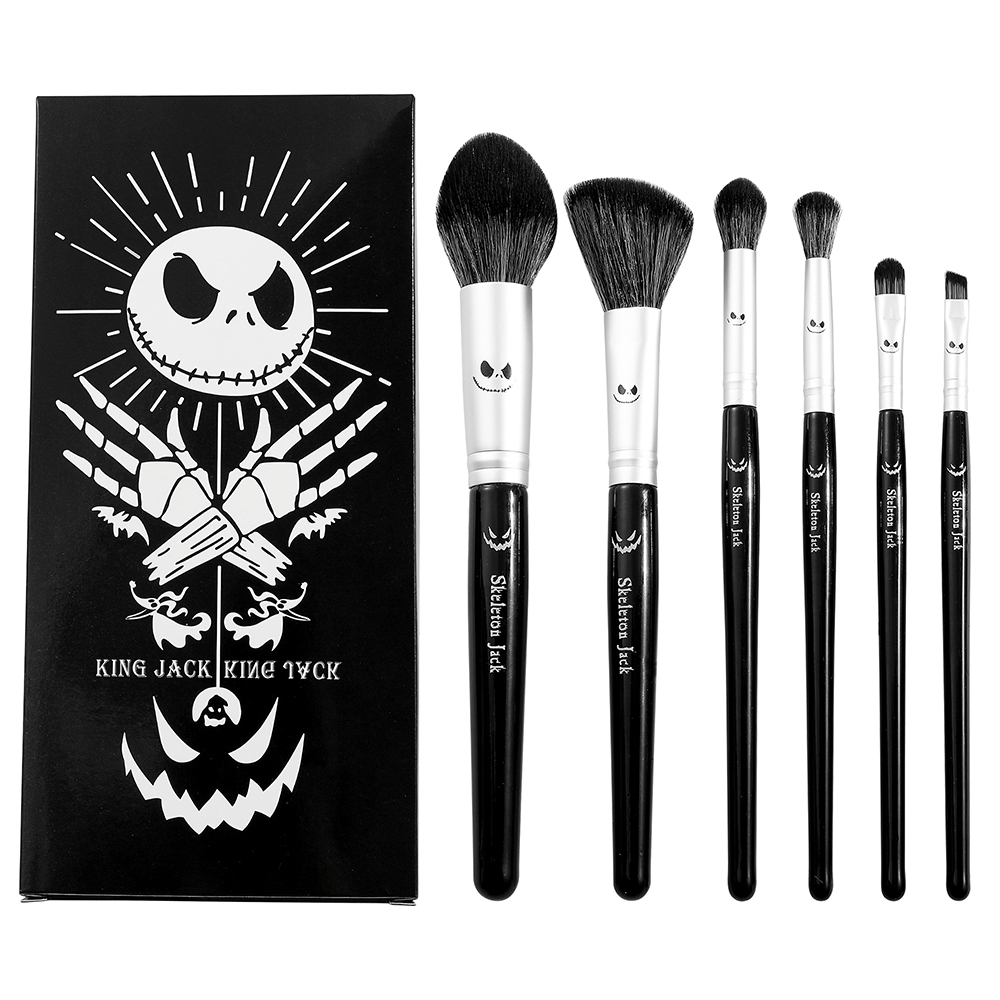 Cosplay Prop Paint - 6 ชิ้น Nightmare Before Christmas ชุดแปรงแต่งหน้าสําหรับผู้หญิงเครื่องมือเครื่องสําอาง