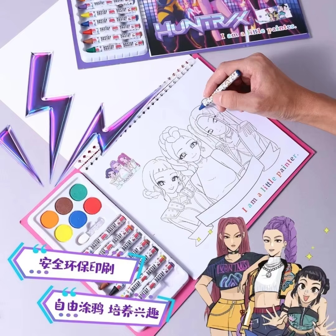 สมุดระบายสีอนิเมะน่ารักใหม่ล่า - Cosplay Prop Paint บทวิจารณ์และราคา